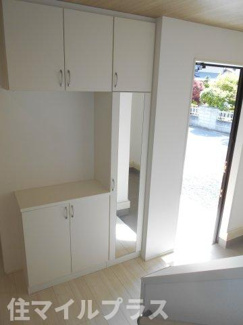 【玄関】 | 郡山市安積町長久保3丁目新築一戸建て4棟 | シンプルで使いやすい玄関です