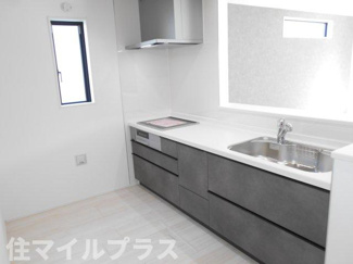 【キッチン】 | 郡山市安積町長久保3丁目新築一戸建て4棟 | 使いやすいキッチンです