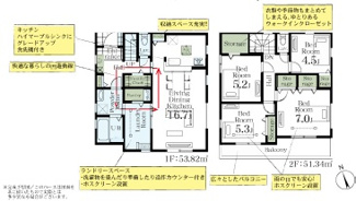 【間取り】 | Livele Garden.S　加須市三俣1丁目　 | 南向きの明るい間取りです☆