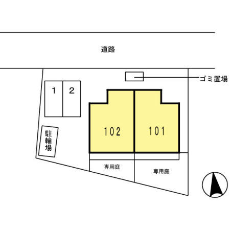 杜若の区画図