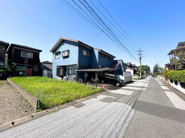 松原町二丁目　土地の前面道路含む現地写真|前面道路含む現地(2026年5月撮影)