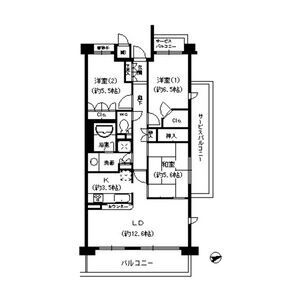 甲子園六石町ハイツの間取り