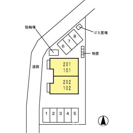 セントポーリアの区画図
