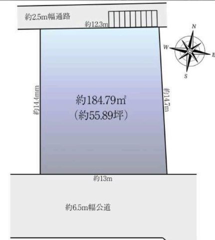 港南区芹が谷5丁目　売地の土地図