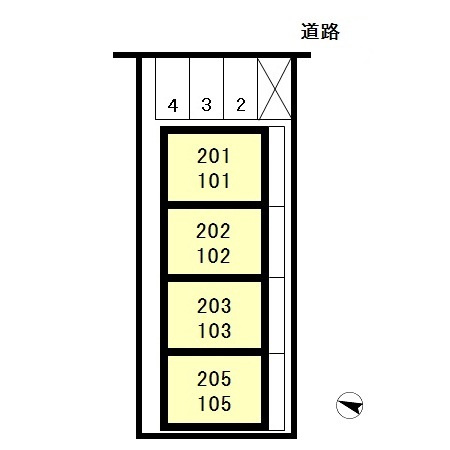 【区画図】 | コスモハイツ福生