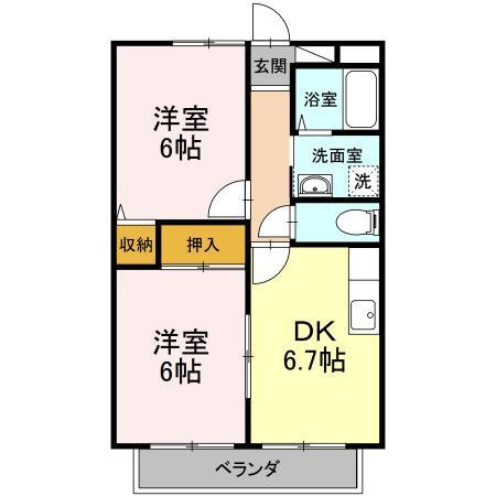 【間取り】 | パセオ西府弐番館