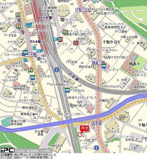 スカイコート原宿の地図