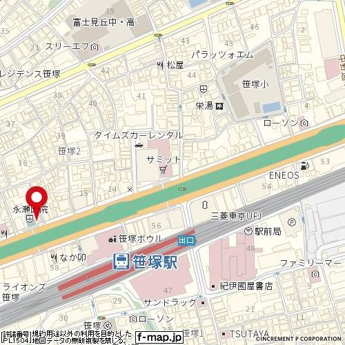 ガラ・シティ笹塚駅前の地図