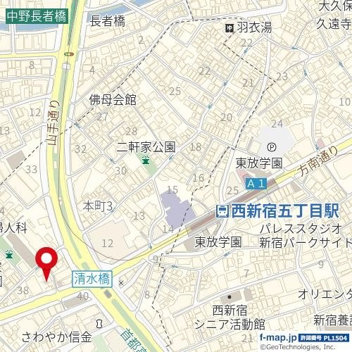スカーラ西新宿シティプラザの地図