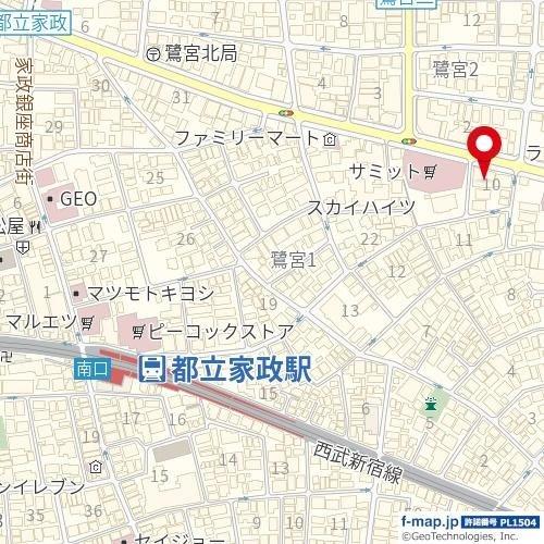 セルベコート鷺宮の地図