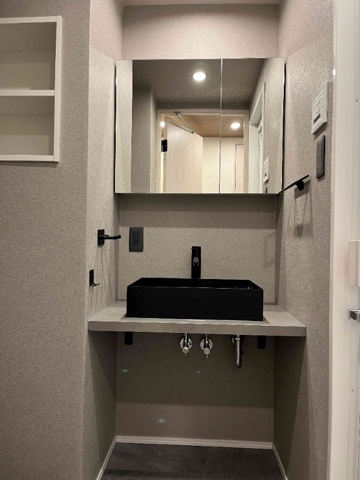新品家具付きマンション池尻20(KaGood東京)の独立洗面台|使いやすい独立洗面台です