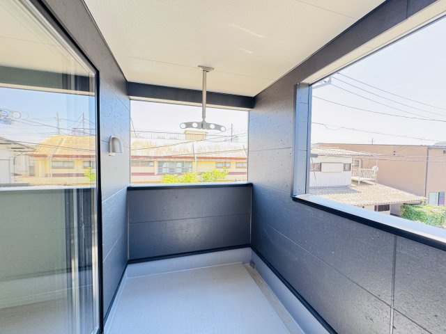 柏市光ケ丘２丁目新築戸建（光ケ丘第４）のバルコニー|南向きインナーバルコニー・日当たり良好♪