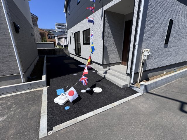 柏市光ケ丘２丁目新築戸建（光ケ丘第４）の駐車場|3号棟駐車スペース・縦列2台駐車可