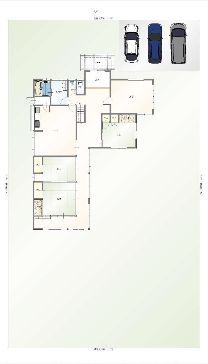 古海（戸建）6LDKの間取り|配置図