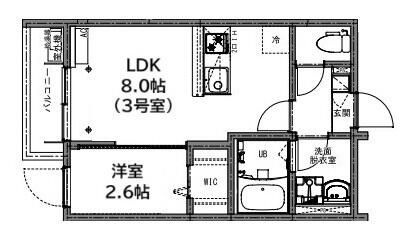 ＫＥＩＡＩ　ＲＥＳＩＤＥＮＣＥ　東村山の間取り