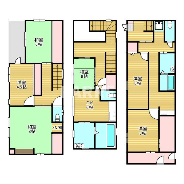 賃貸事業戸建の間取り