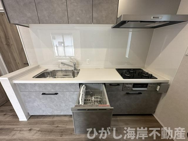 藤沢市本鵠沼５丁目　新築戸建　全２棟のキッチン|食洗器付きシステムキッチン