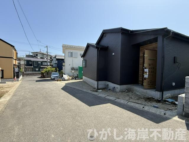大磯町国府本郷　新築戸建の外観|5月18日撮影　建築中　現地外観