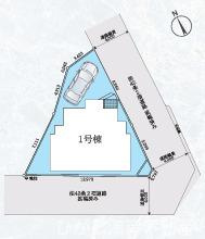 茅ヶ崎市出口町　新築戸建の区画図|区画図