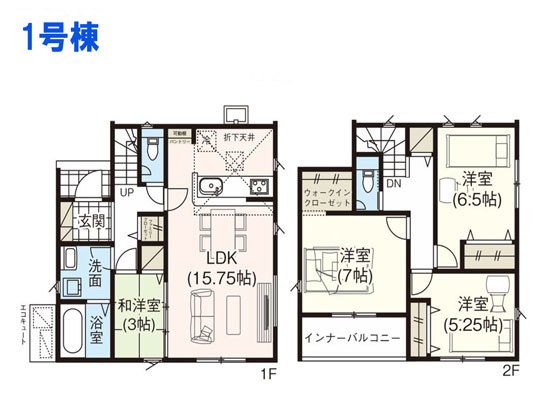 宮城野区清水沼の間取り