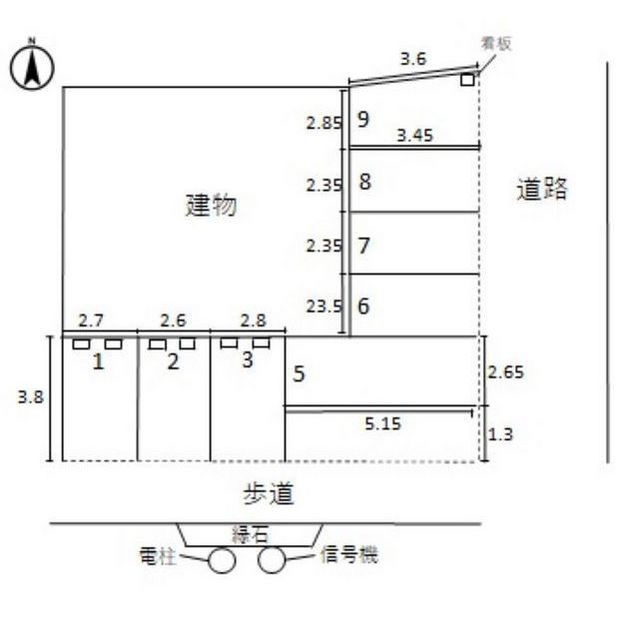 岐阜市長住町９丁目の駐車場の間取り
