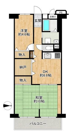 【間取り】 | 東大阪スカイハイツ　中古マンション