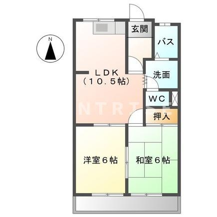 ニューハイムⅢの間取り|間取図