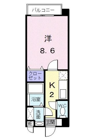 リバ－ガ－デンＦの間取り