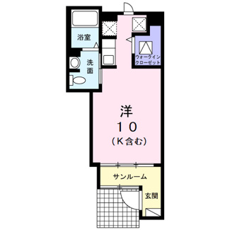 【間取り】 | グラン | ★1K