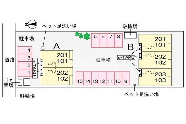 ラフィーネＢの駐車場|駐車場