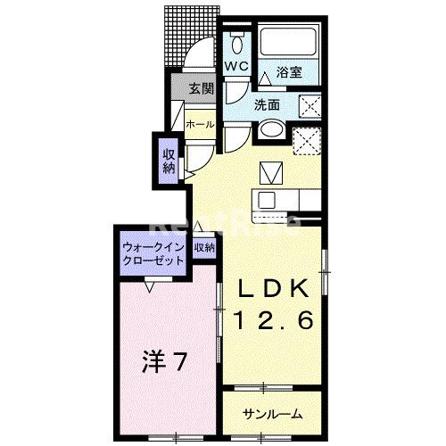 ラフィーネＢの間取り|間取図