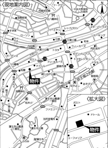 『八王子市土地』八王子市松木33-24【仲介手数料無料】の地図|～仲介手数料無料☆八王子ひなた不動産～八王子市松木　売地