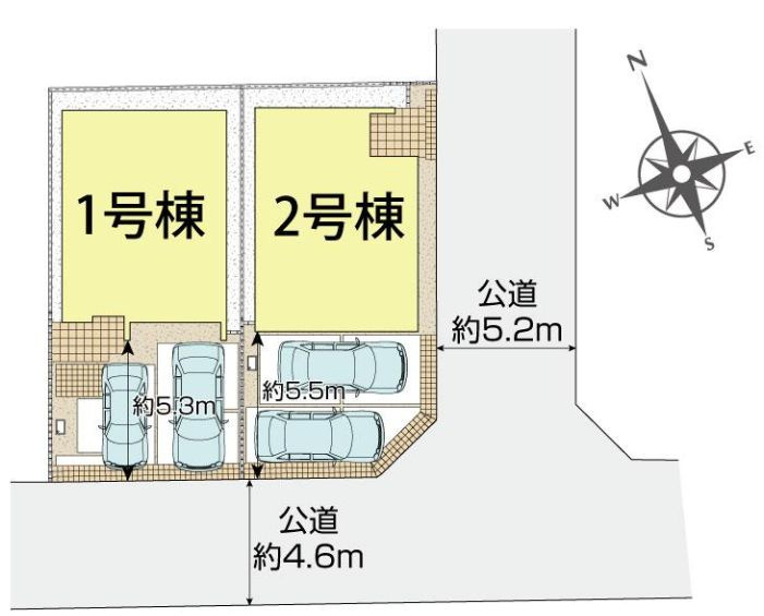 寒川町岡田８丁目新築戸建て　１号棟の区画図|区画図「寒川町岡田８丁目新築戸建て」