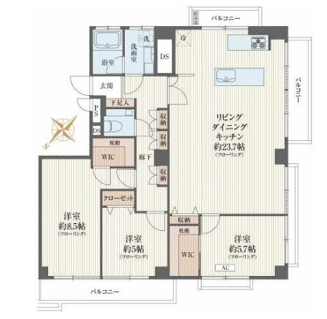 【間取り】 | ニュー常磐松マンション