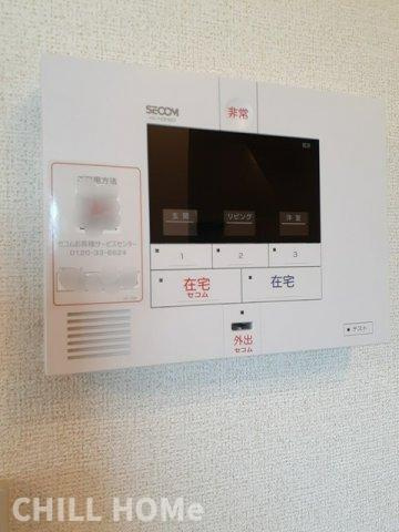 グラン・シャリオ伊勢崎　壱番館のセキュリティ|当社、チルホームのHPもご覧ください(^^)/物件情報多数♪