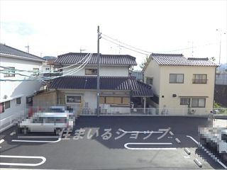 リバー　サイド　ストーリーＡの展望|募集のお部屋（202号室）からの眺望です！