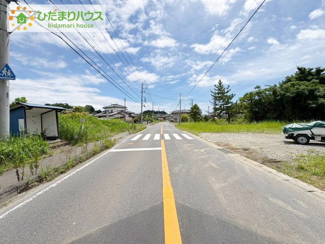 常陸太田市増井町第1　新築戸建　4号棟の前面道路含む現地写真|小中学校が近く、お子様の通学も安心♪