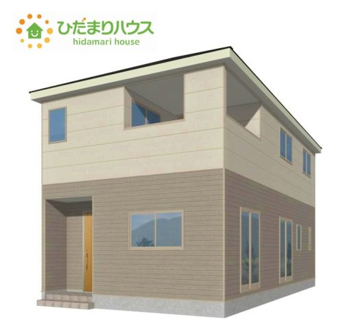 常陸太田市増井町第1　新築戸建　1号棟の外観パース|閑静な住宅地で叶える穏やかな新生活☆彡