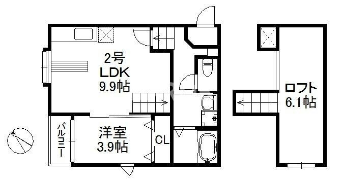 福岡市博多区堅粕３丁目のアパート