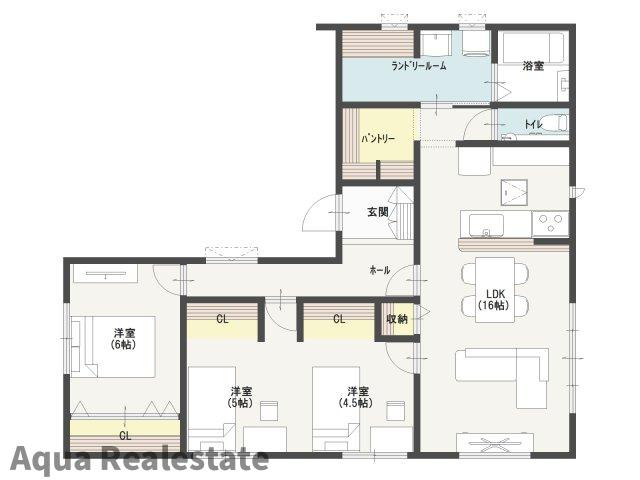 高松市多肥上町の新築一戸建の間取り