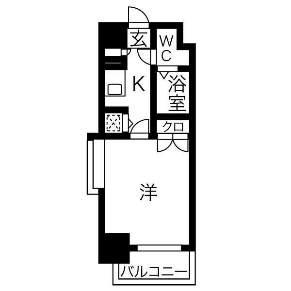 ロマネスク天神南第2の間取り