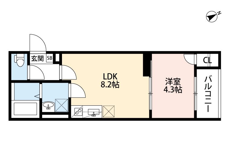 ciel甲子園の間取り