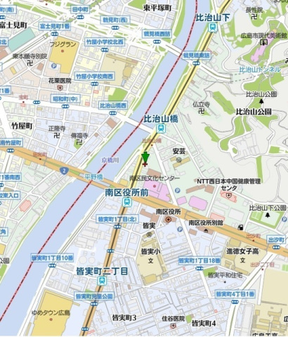 Ｎ－ｃｌａｉｒ比治山本町の地図