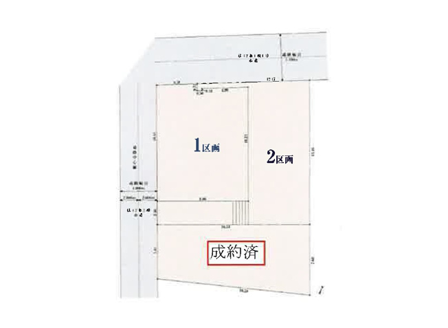 【土地図】 | 志木市本町4丁目　建築条件なし売地　全3区画　(志木本店) | お好きなハウスメーカーで建築可能です。