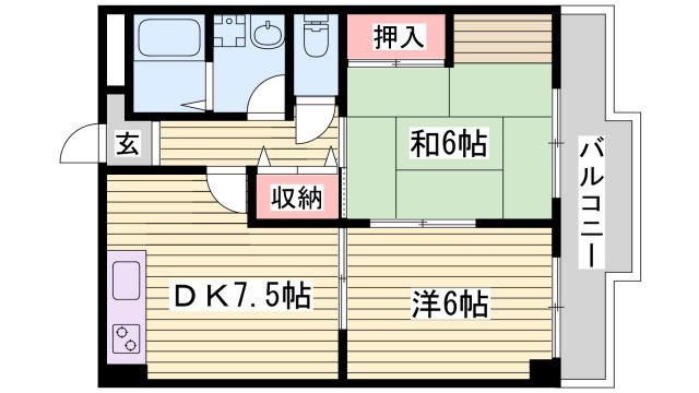 メゾンドール西久保Ⅰの間取り
