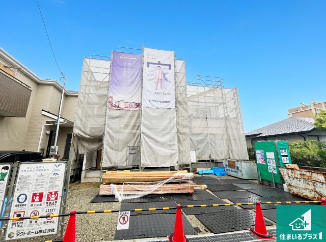 神戸市垂水区上高丸　新築一戸建ての外観|現在の進捗状況です！順調に作業進行中、完成が待ち遠しいです！詳細の間取り等、お気軽にお問い合わせください！
