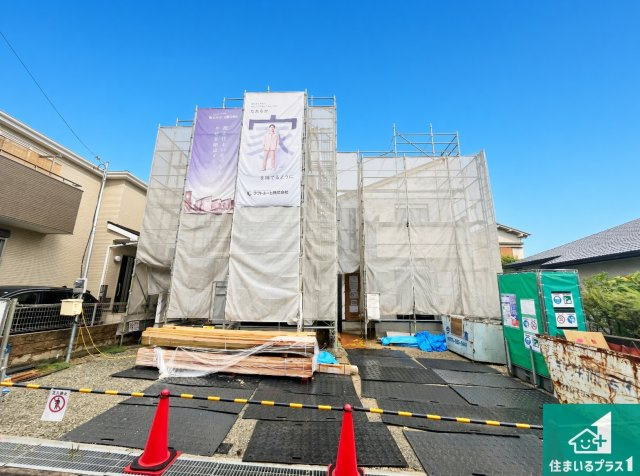 神戸市垂水区上高丸　新築一戸建ての外観|現在の進捗状況です！順調に作業進行中、完成が待ち遠しいです！詳細の間取り等、お気軽にお問い合わせください！