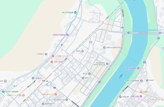 赤穂市浜市　未入居の地図