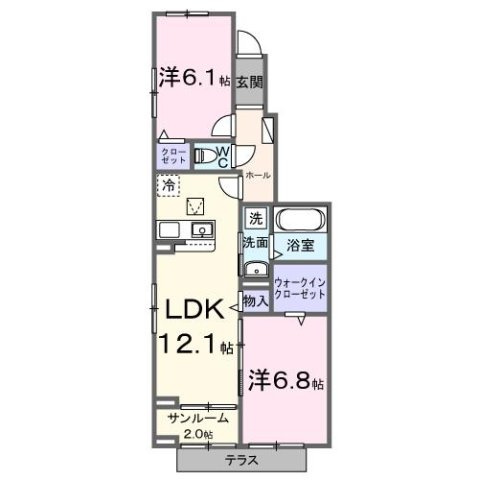 【間取り】 | ロータス水巻１