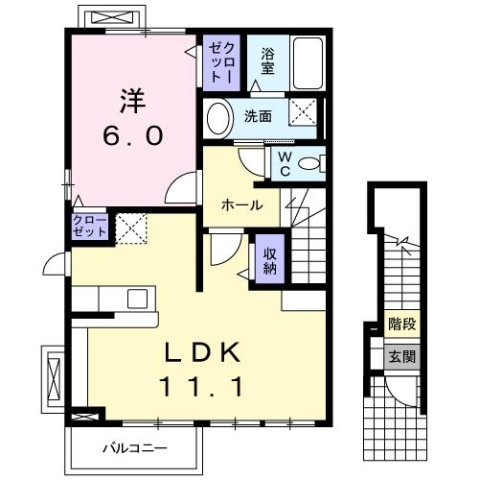【間取り】 | メリディオ葛原Ａ